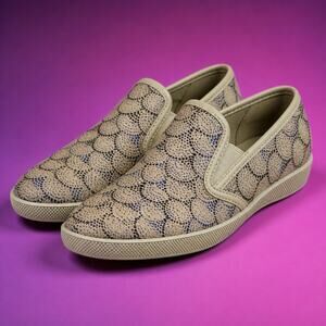 Cougar Waterproof Slip On Loafers Women 9M Parchment Memory Foam Lula